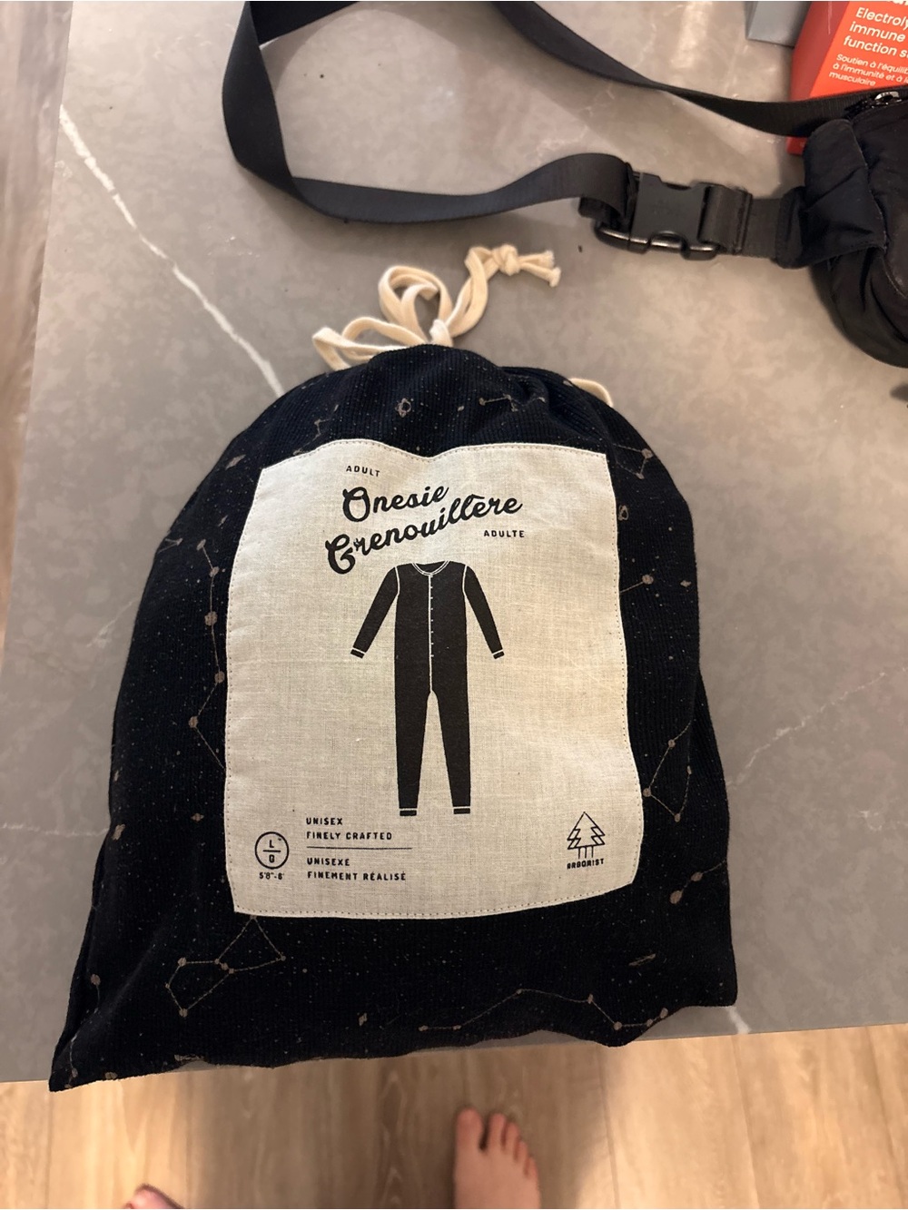 Onesie in a bag
